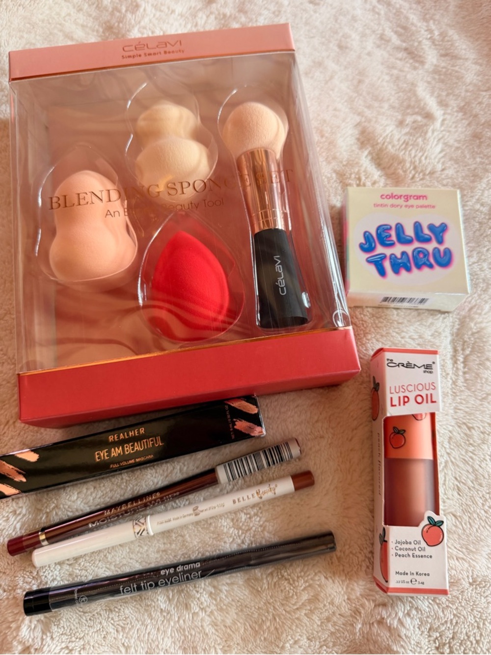 K-Beauty Bundle | Korean Makeup Mixed Lot Ladies Night  Colorgram Realher Crème